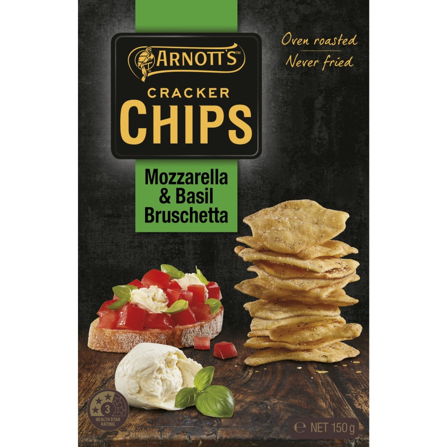Arnotts Cracker Chips Mozzarella & Basil