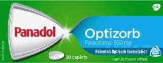 Panadol With Optizorb For Pain Relief, Paracetamol – 500mg 20pk Caplets