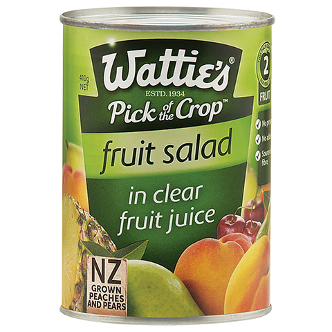 Wattie's Fruit Salad In Clear Fruit Juice 410g