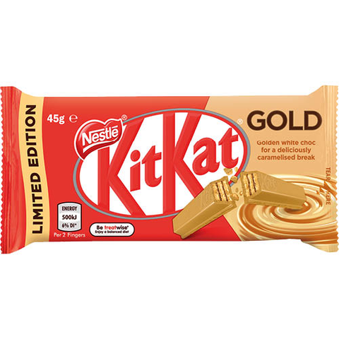 Nestle Kit Kat Gold Chocolate Bar 45G