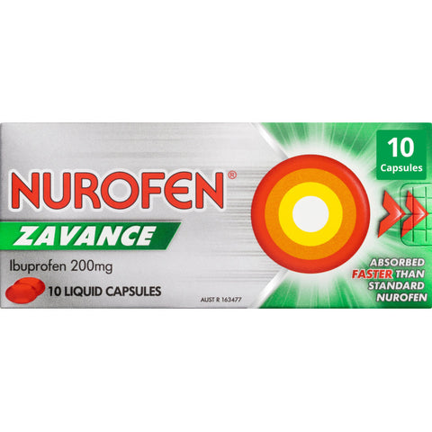 Nurofen Zavance Liquid Capsules 10pk