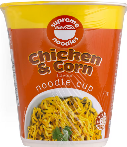 Supreme Instant Noodles Chicken & Corn Cup