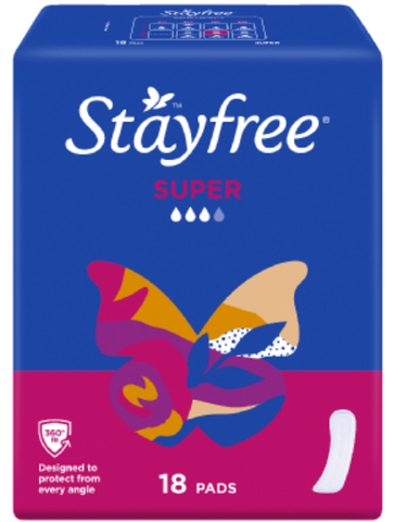Stayfree Super Pads 18pk
