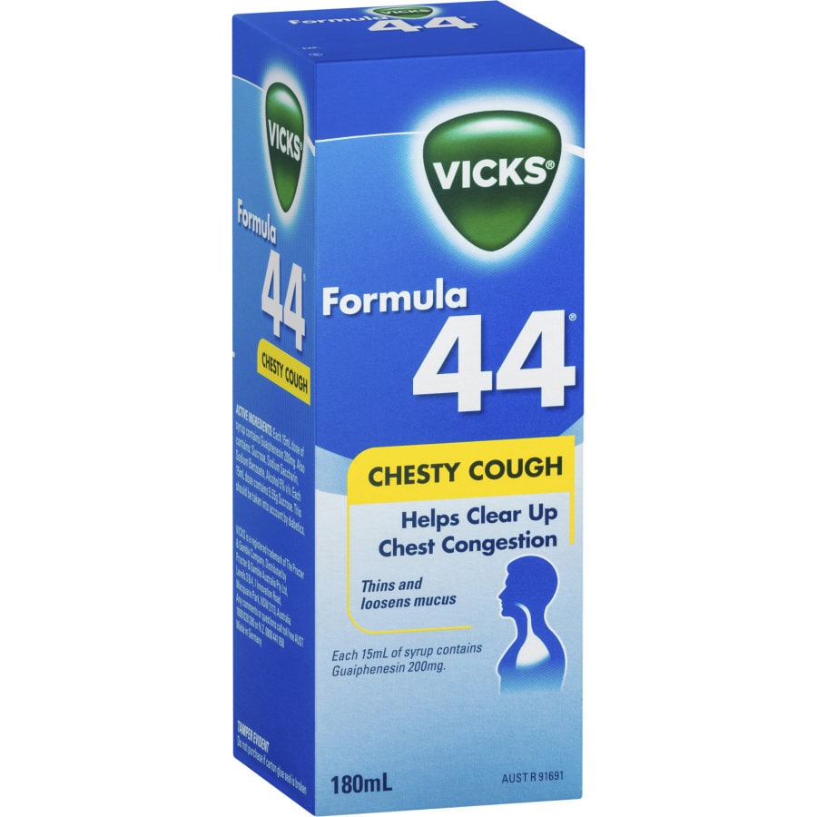 Vicks Formula 44 Cough Medicine Chesty Cough