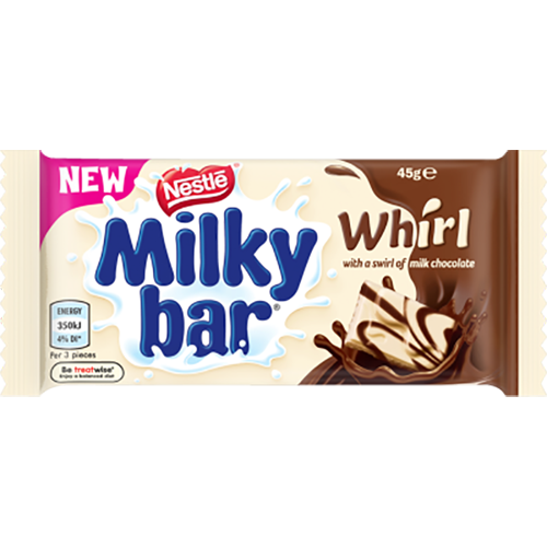 Nestle Milkybar Whirl Chocolate Bar 45G