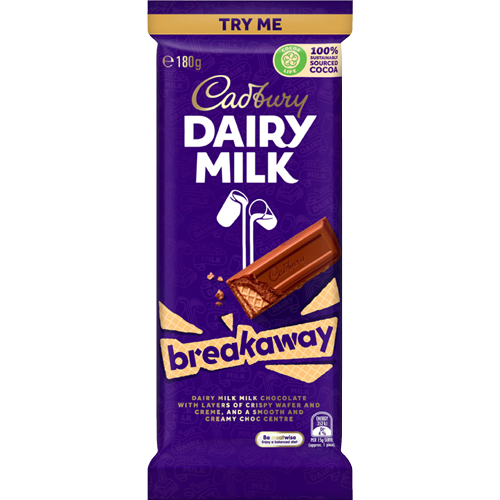 Cadbury Dairy Milk Dairy Milk Breakaway Chocolate 180g