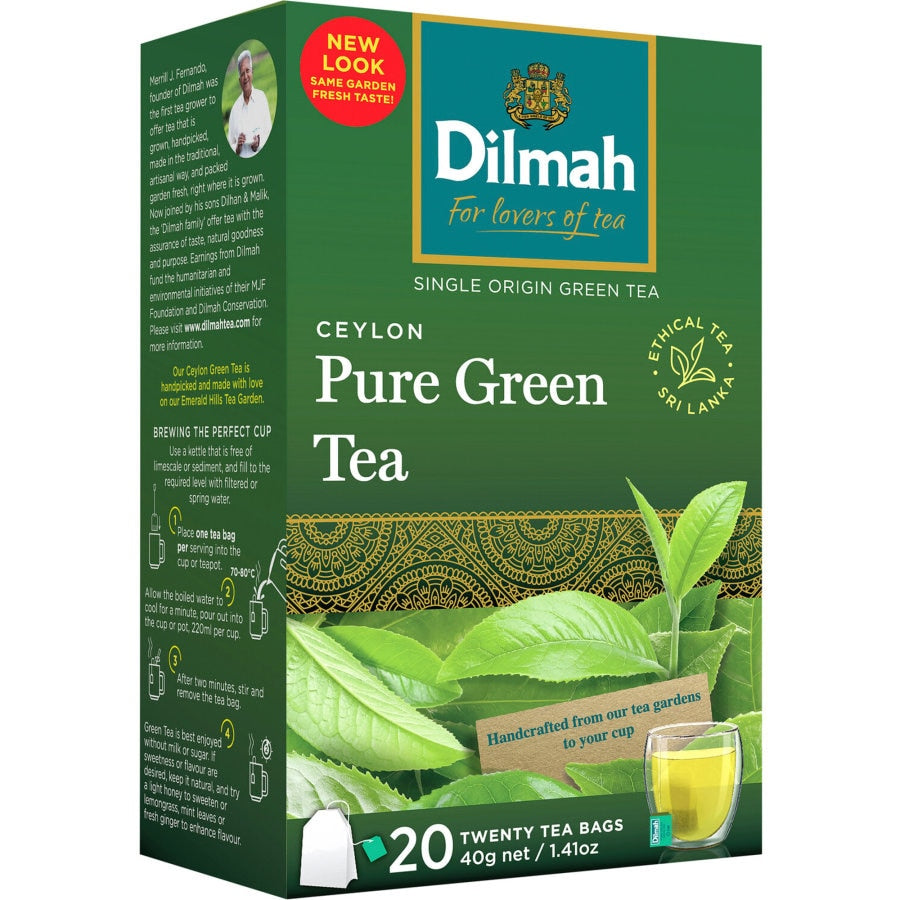 Dilmah Ceylon Green Tea Bags Pure 30G