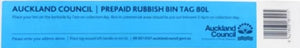Auckland Council Blue Rubbish Tag 80L (70)