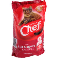 Chef Singles Cat Food Beef & Kidney 100G