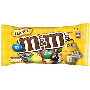 M&M's Peanut Chocolate Singles Bag 46G