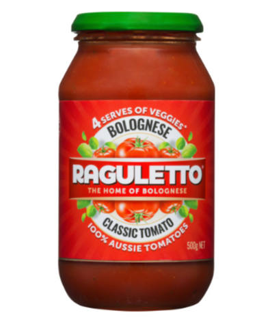 Raguletto Bolognese Classic Tomato Pasta Sauce 500g
