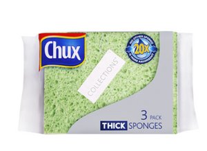 Chux Collections Thick Sponges 3pk