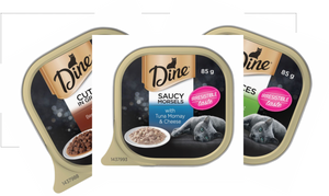Dine Cat Food pack of 12 mixed