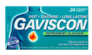 Gaviscon Peppermint Chewable Tablets 24pk