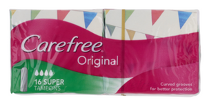 Carefree Original Super Tampons 16pk