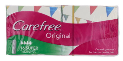 Carefree Original Super Tampons 16pk