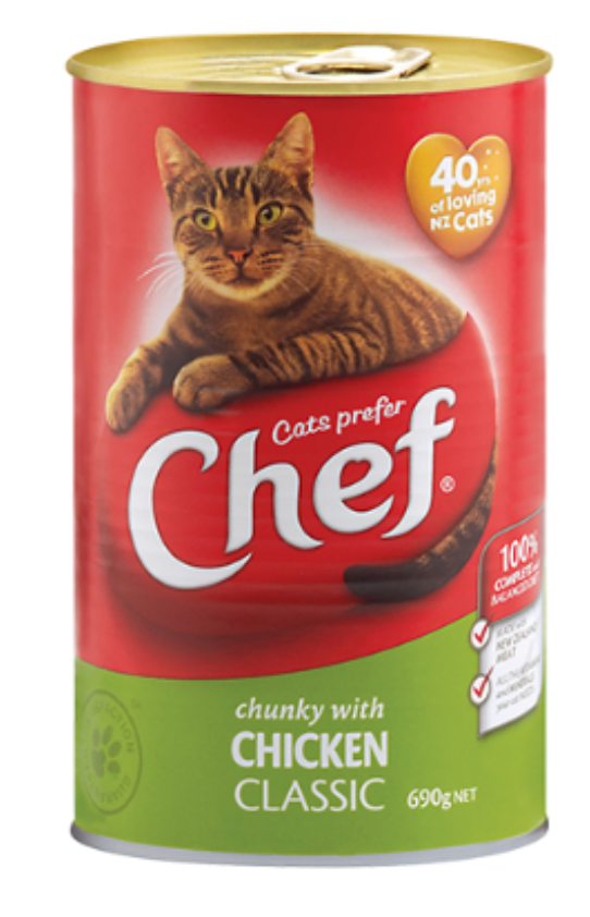 Chef Classic Chicken Cat Food 690g