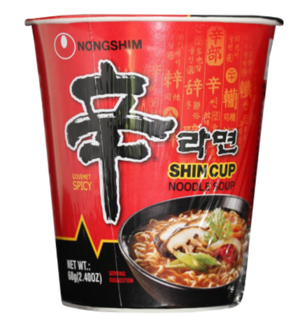 Nongshim Gourmet Spicy Shin Cup Noodle Soup 68g