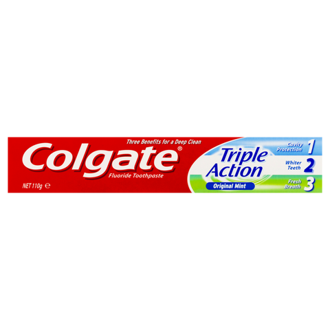 Colgate Triple Action Original Mint Toothpaste 110g