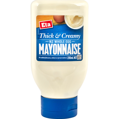 Eta Thick & Creamy NZ Whole Egg Mayonnaise 295ml