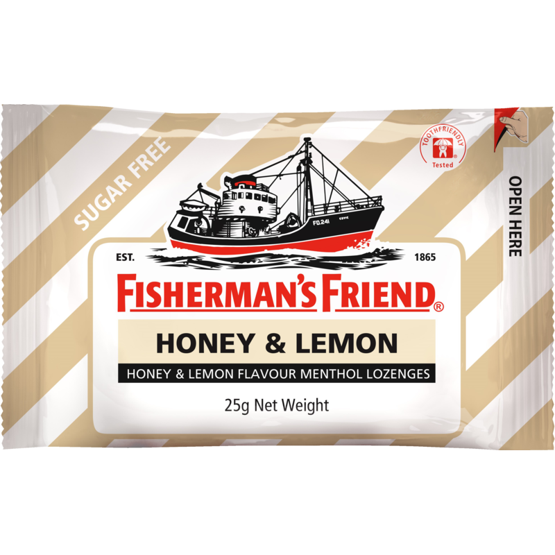 Fisherman's Friend Honey & Lemon Menthol Sugar Free Lozenges 25g