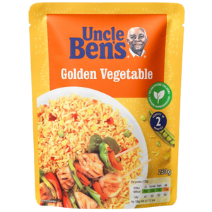 Uncle Ben's Golden Vegetable Microwave Rice Pouch 250g