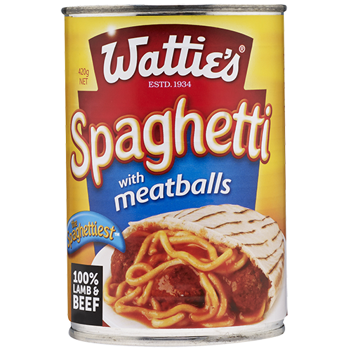 Watties Spaghetti with meat balls 420g