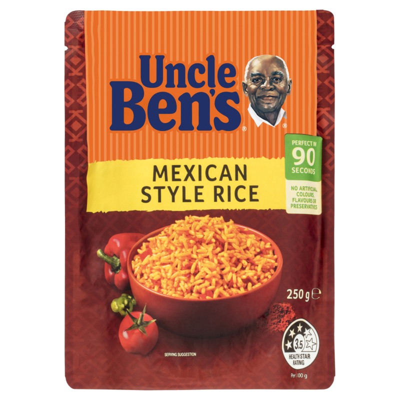 Uncle Ben's Mexican Style Microwave Rice Pouch 250g