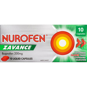 Nurofen Zavance Ibuprofen Liquid Capsules 10s