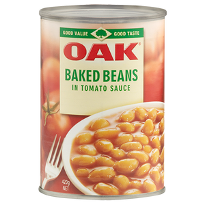 oak baked beans in tomota sauce 425g