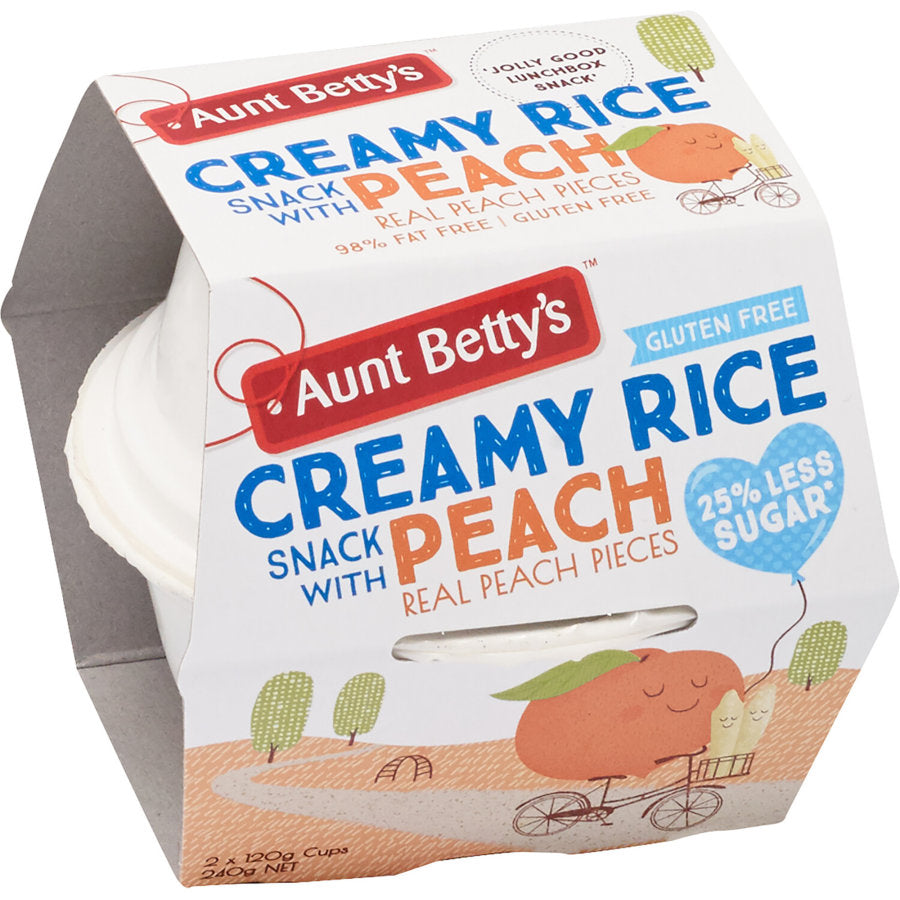 Aunt Betty's Creamy Rice Peach 240g