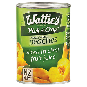 Wattie's Sliced Peaches In Fruit Juice 410g