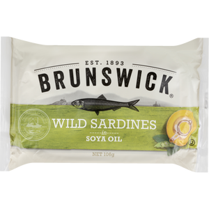 Brunswick Wild Sardines in Soya Oil 106g