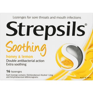 Strepsils Soothing Honey & Lemon Lozenges 16pk