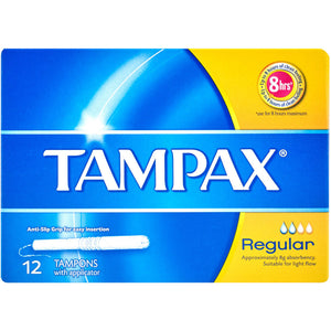 Tampax Tampons Regular Applicator 12 pack