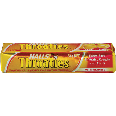 Halls Throaties Hon/Lem 20 x 34g