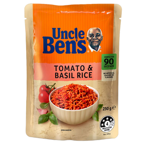 Uncle Ben's Tomato & Basil Microwave Rice Pouch 250g