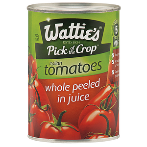Wattie's Tomatoes Italian Whole Peeled In Juice 400g