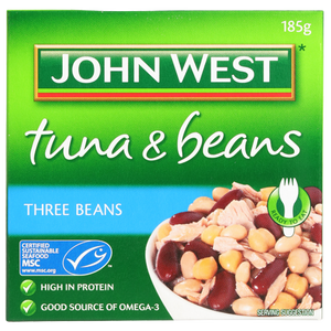 John West Tuna & Beans Three Beans 185g