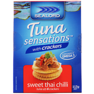 Sealord Tuna Sensations Tuna with Crackers Sweet Thai Chilli 113g