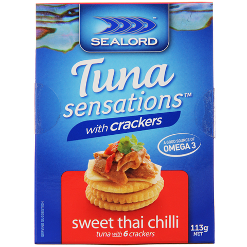 Sealord Tuna Sensations Tuna with Crackers Sweet Thai Chilli 113g